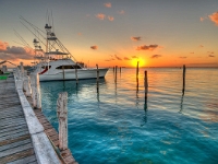 Sunset from Restaurant  Sunset view from a restaurant on a pier.