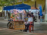 Vendor  Street vendor in the plaza